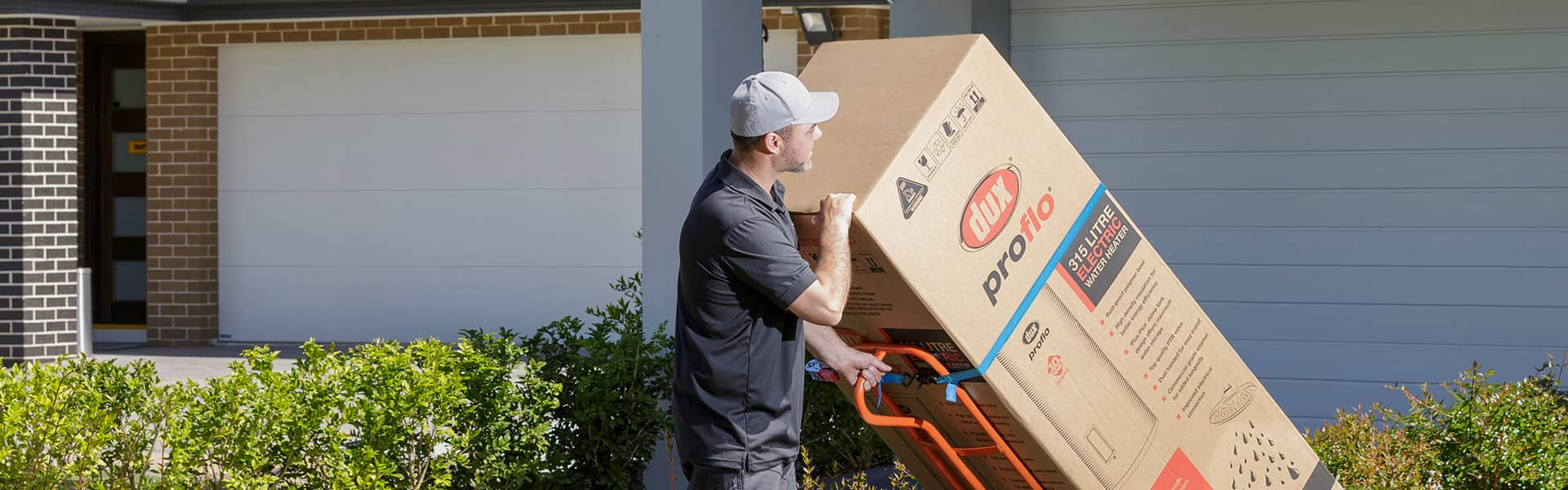 Dux hot water system delivery